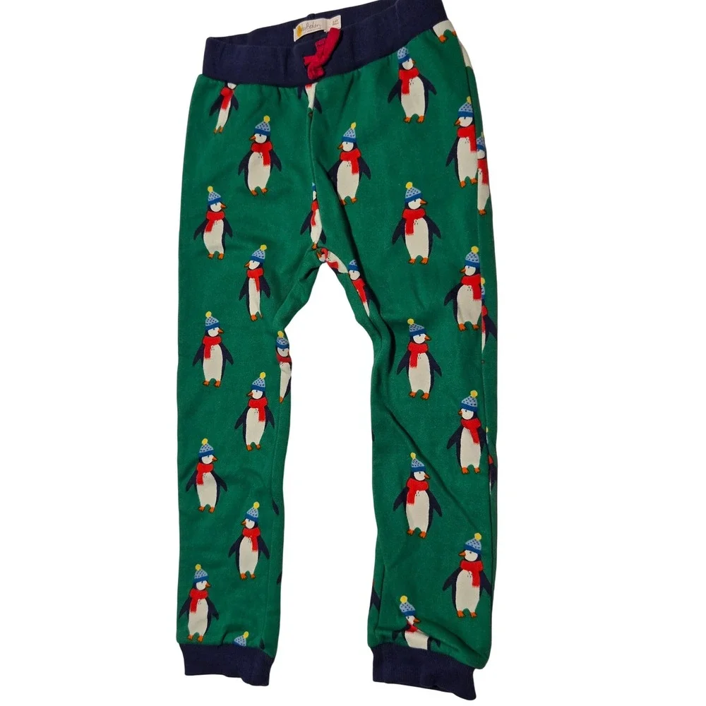 Baby‎ Boden Penguin Pajama Set Toddler Kids 3-4T Grey Long Sleeve Pants